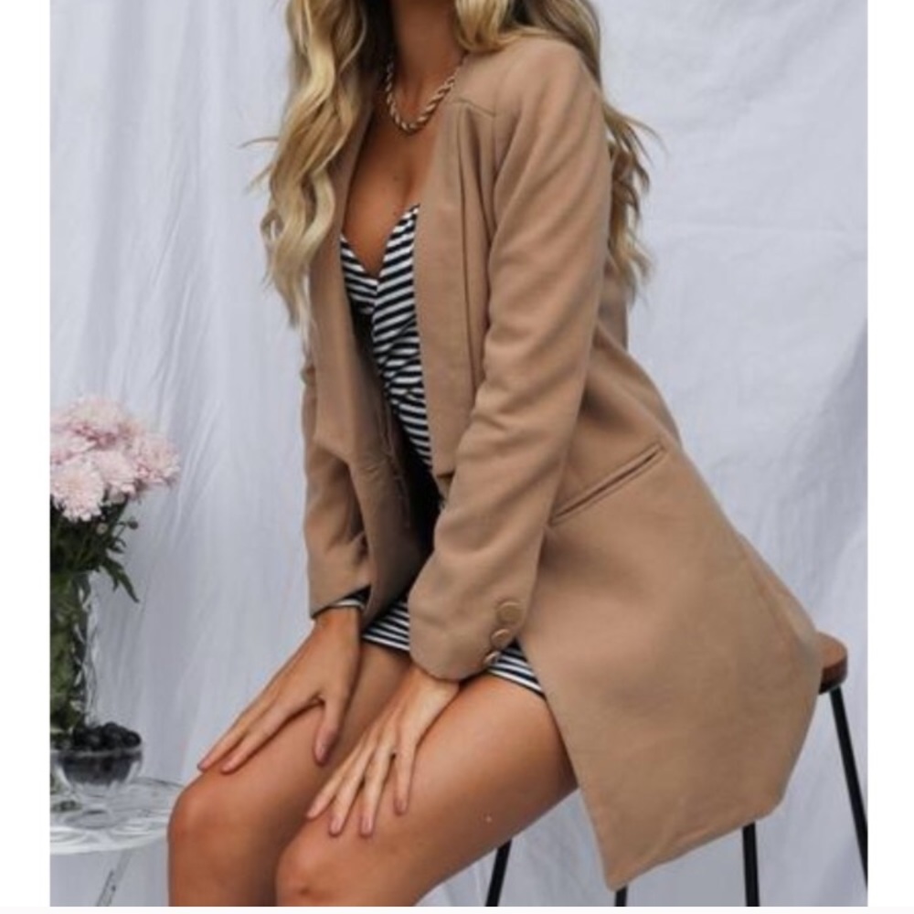 🍪Camel tan peacoat🍪